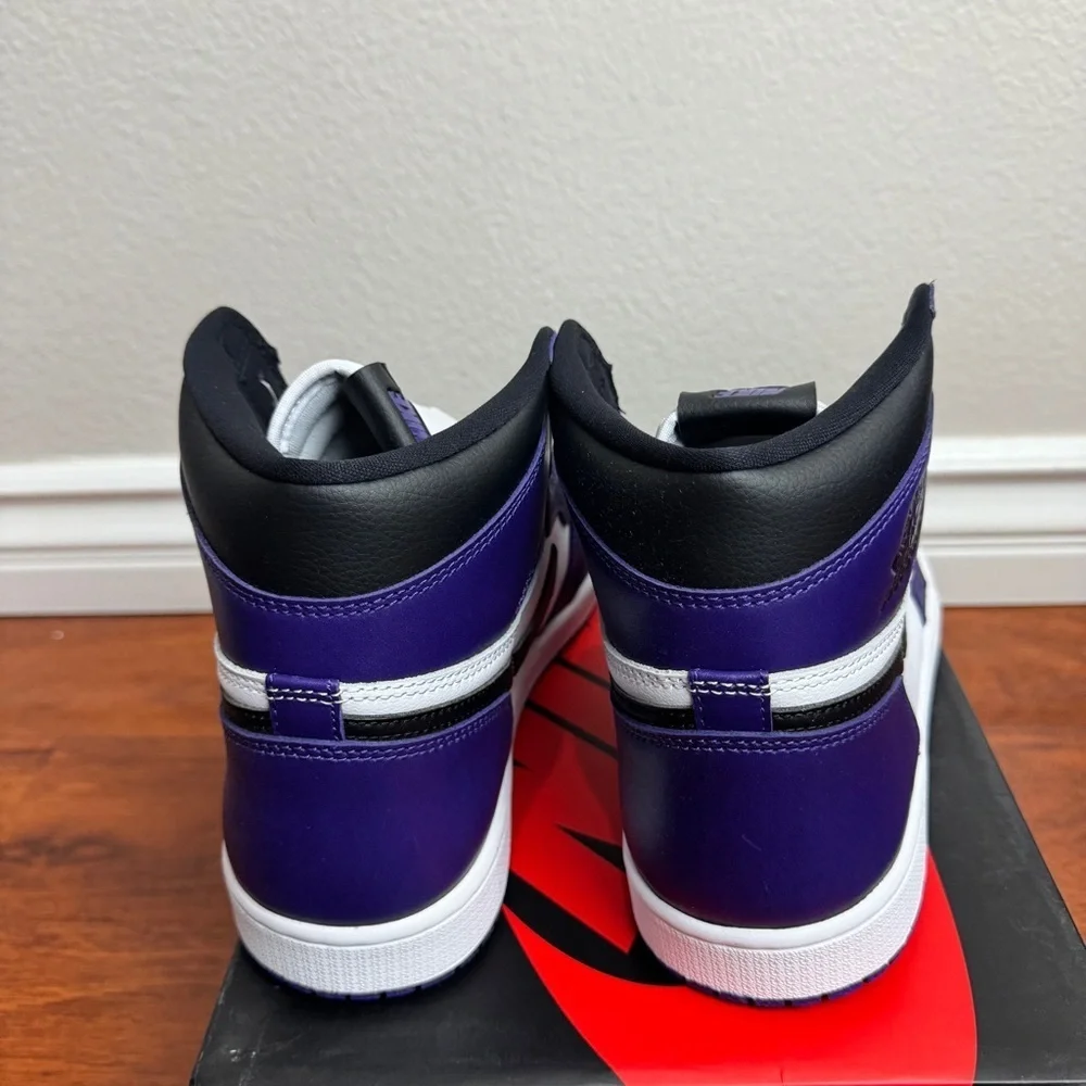 Jordan 1 Retro High Court Purple White Size 11
